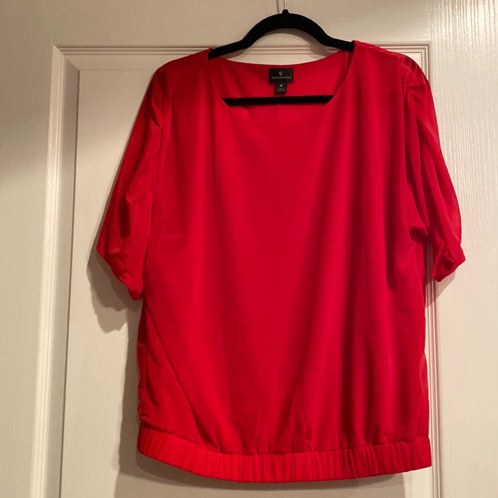 Red blouse